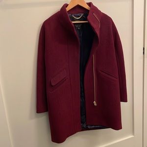 J.Crew Cocoon Coat Italian Stadium Cloth
